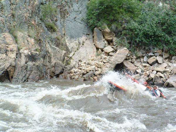 Exciting white water, Salmon River Rafting